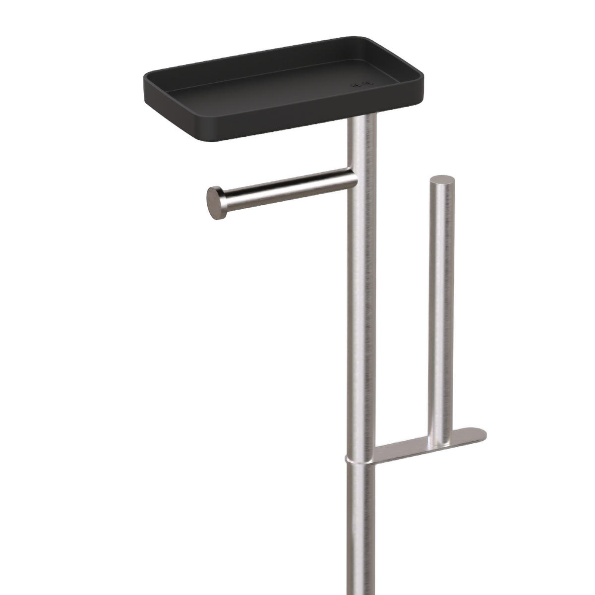WC-GARNITUR - Multicolor, Kunststoff/Metall (25.5/65.5/12.5cm) - Relaxdays