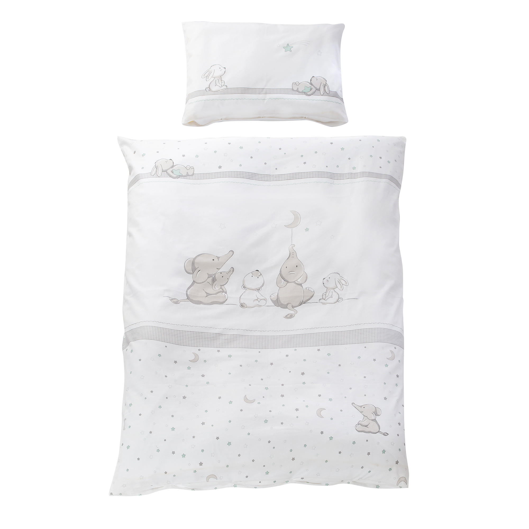 BABYBETTWÄSCHE Sternenzauber 100 x 135 cm - Grau, Textil (100/135cm) - Roba