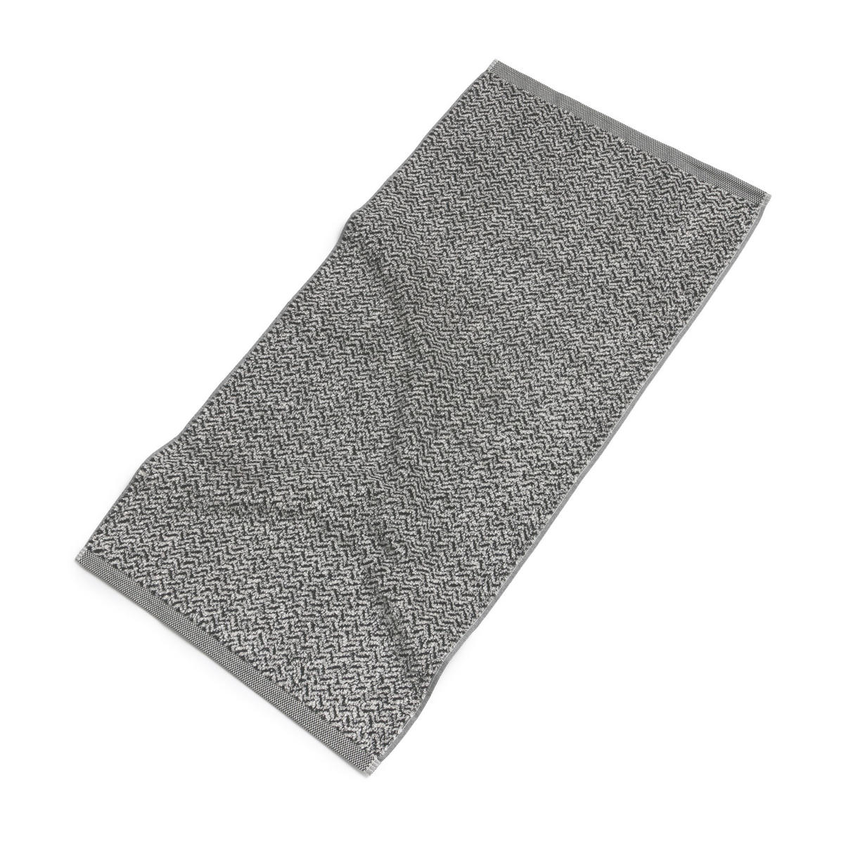 HANDTUCH BROOKLYN - Schwarz/Naturfarben, Textil (50/100cm) - MÖVE