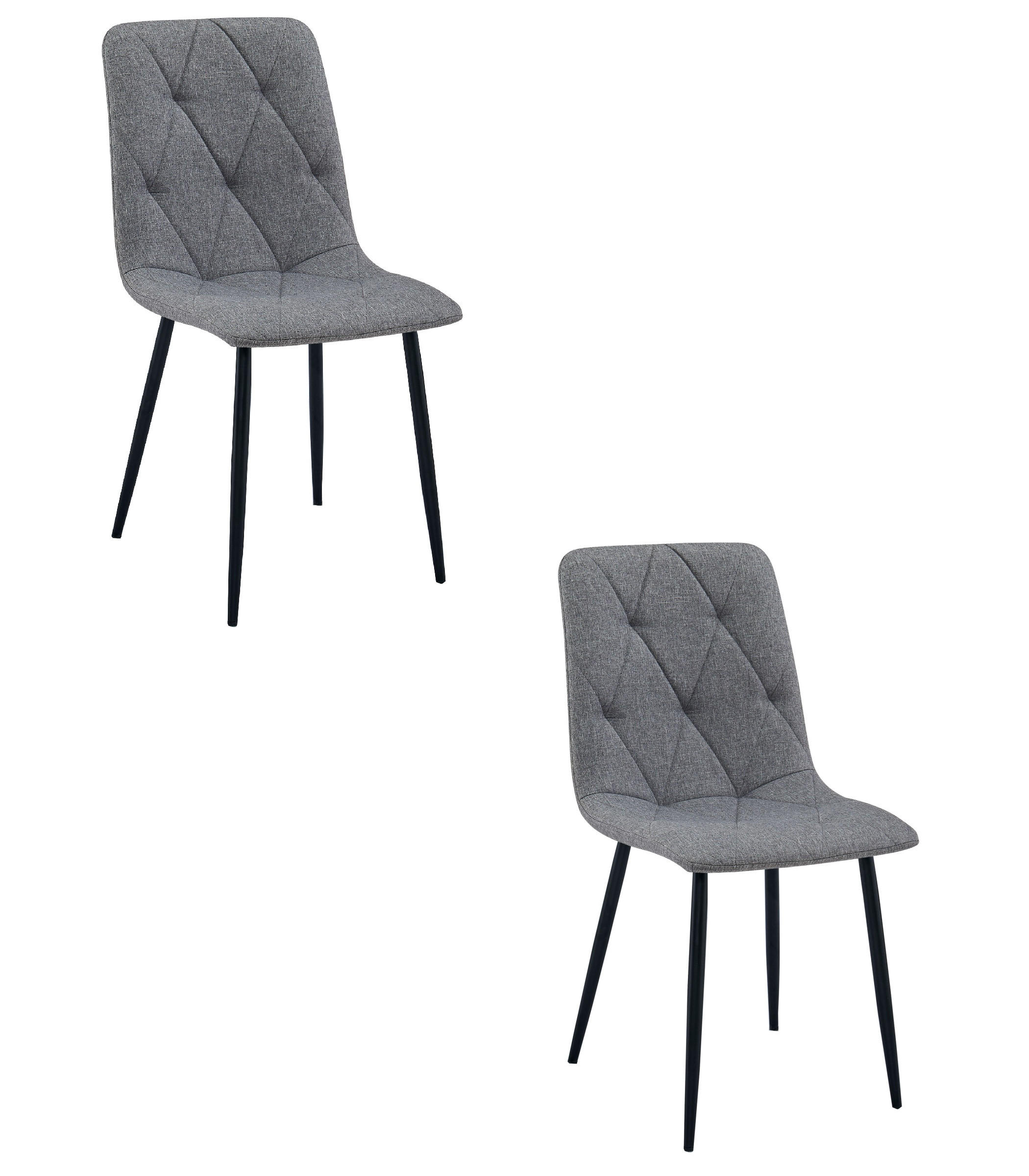 Valora Esszimmerstuhl Dunkelgrau 44.5x87x54.5 cm