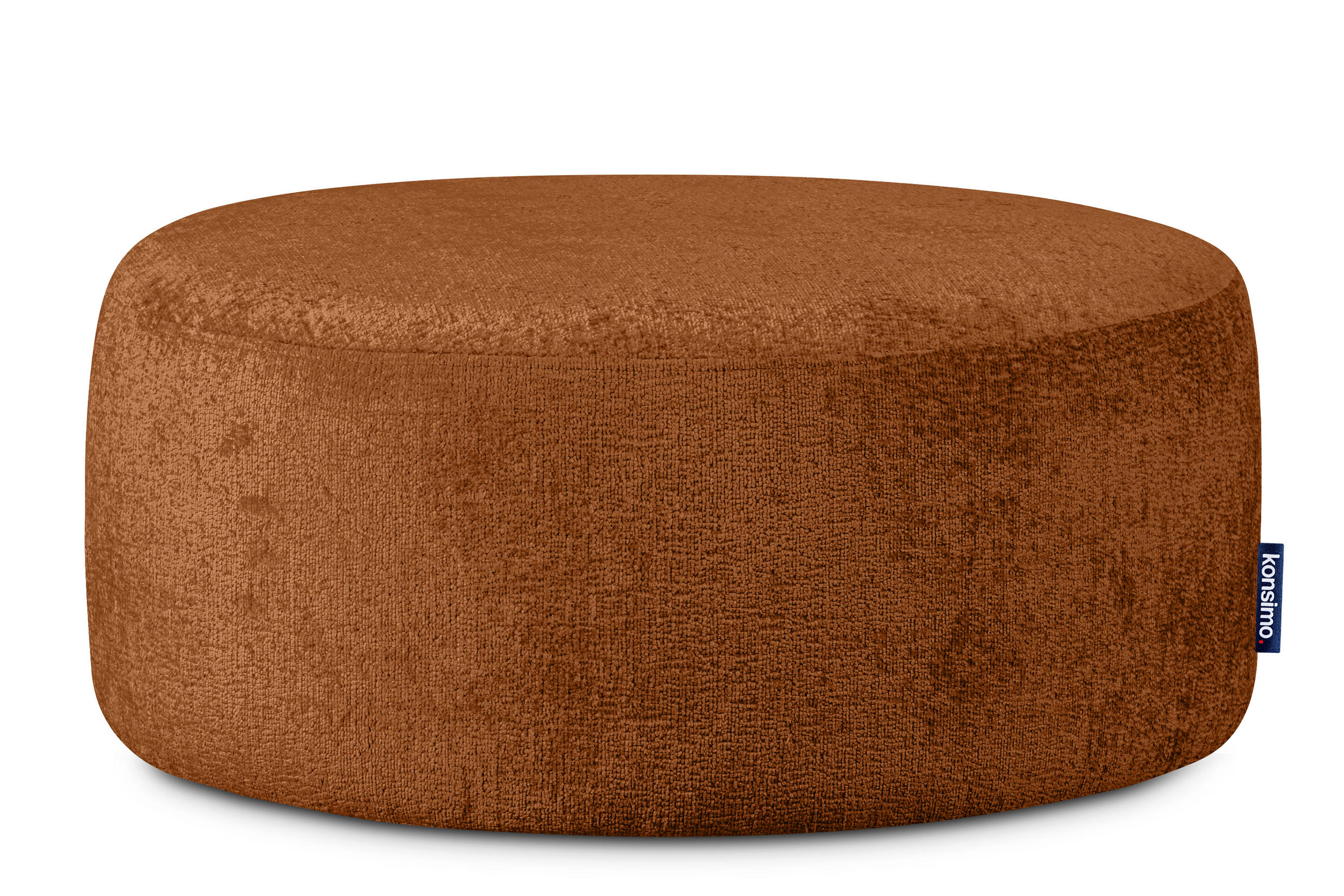SITZHOCKER RAGGI mit 360° Drehfunktion, Rot - Rot, Textil (80/36/80cm) - KONSIMO®
