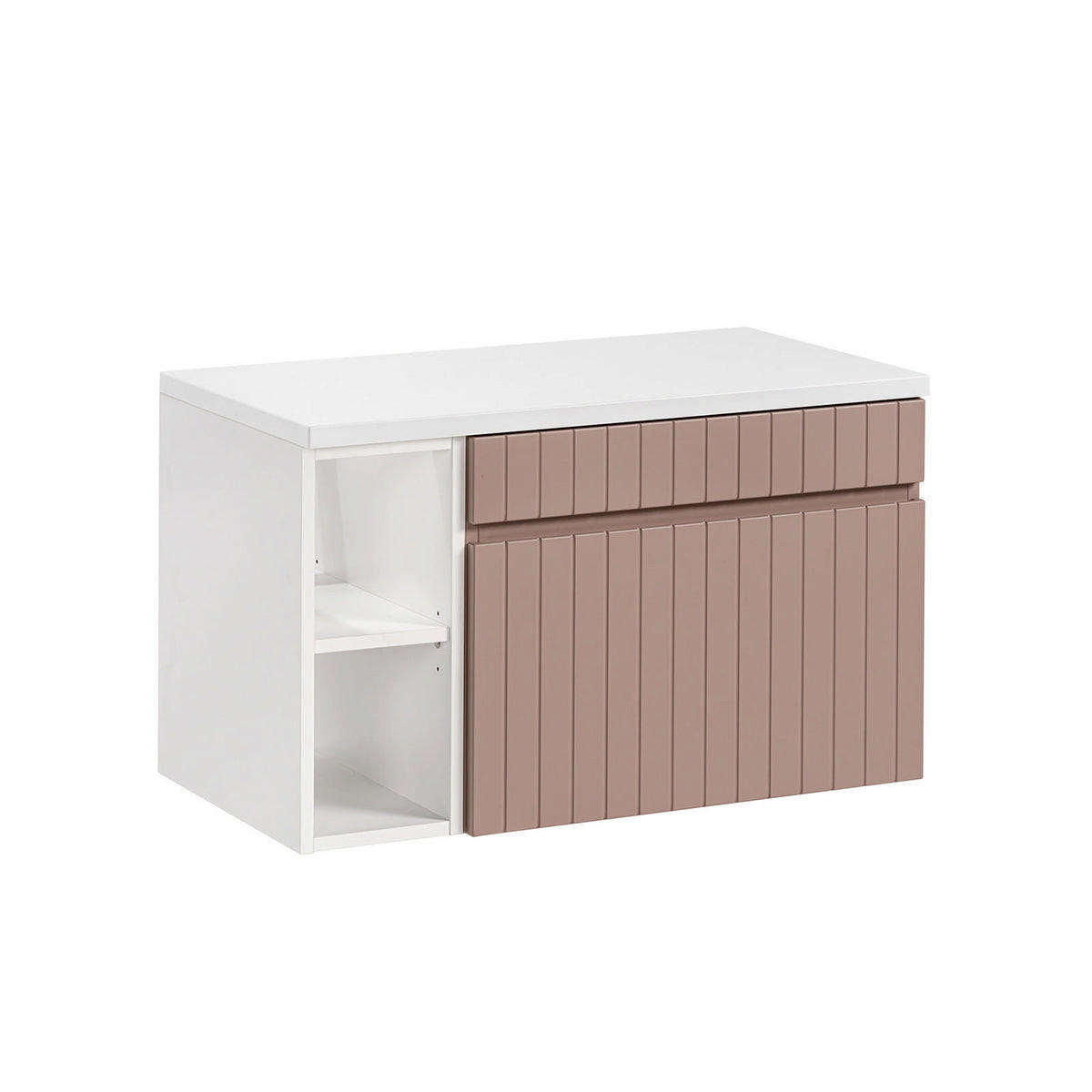WASCHTISCHUNTERSCHRANK 80.4cm Zelie Rose - Pink, Holzwerkstoff (80.4/48/46cm) - Petits-meubles