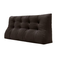 RÜCKENKISSEN Körperkontur Samtlook Braun 140 cm - Braun, Textil (55/140cm) - Vercart