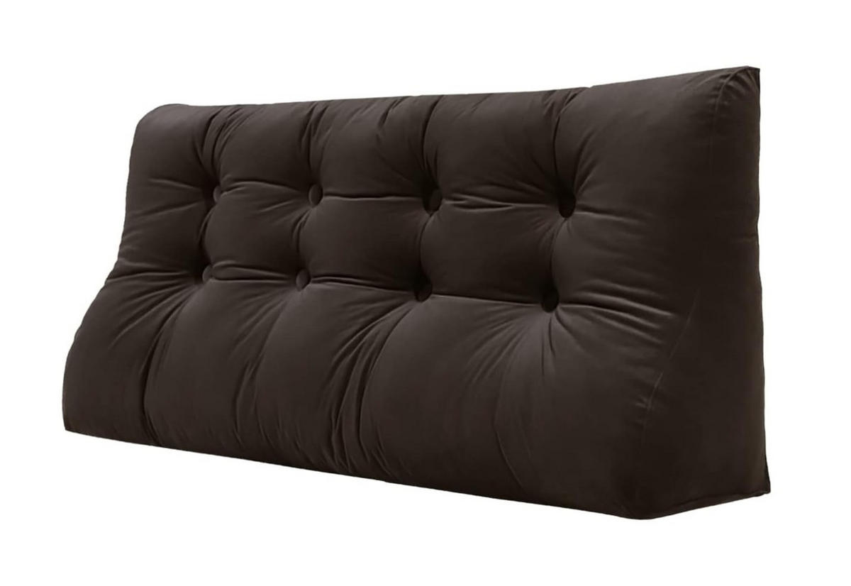RÜCKENKISSEN Körperkontur Samtlook Braun 140 cm - Braun, Textil (55/140cm) - Vercart