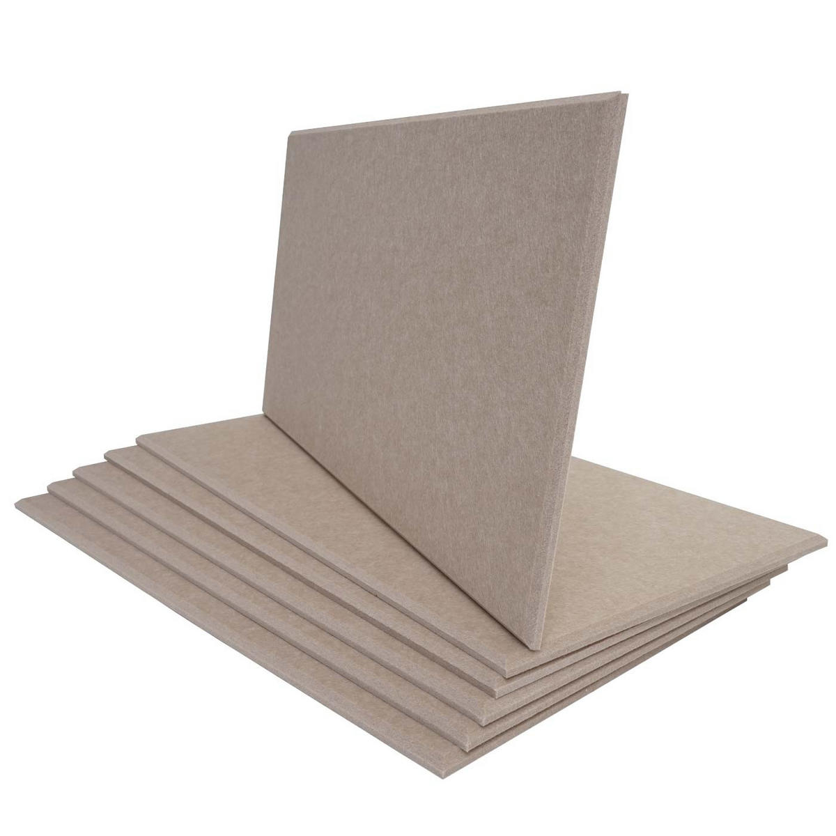 AKUSTICKÝ STENOVÝ PANEL Hnedá Kompletná sada - hnedá, textil (30/60/1cm) - MCW