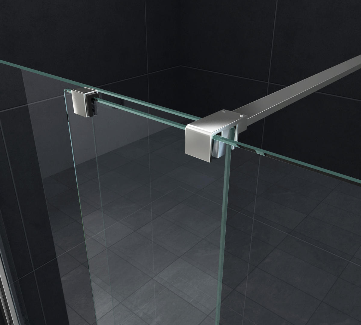 SCHIEBETÜR-DUSCHWAND TRAVERSO Klar 120 x 200 cm 8 mm ESG - Klar, Glas (120/200cm) - Glasdeals