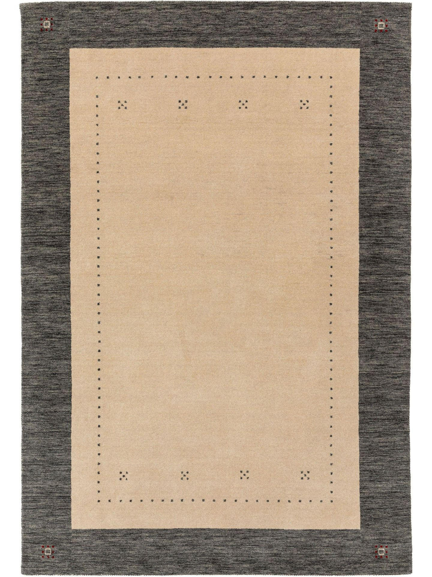 WOLLTEPPICH Jamal Beige/Grau 160x230 cm - Beige/Grau, Textil (160/1cm) - KUNSTLOFT