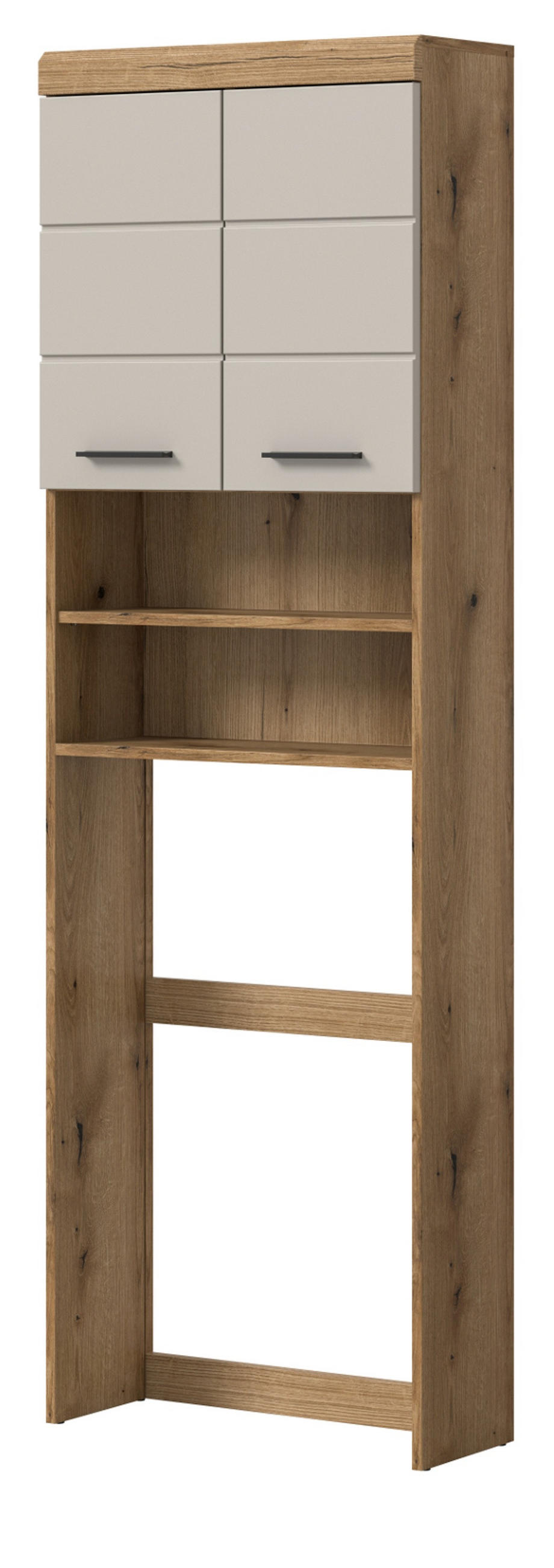 Inn.Furn Waschmaschinenschrank Sand, Eiche, Kaschmir 63x191x24 cm