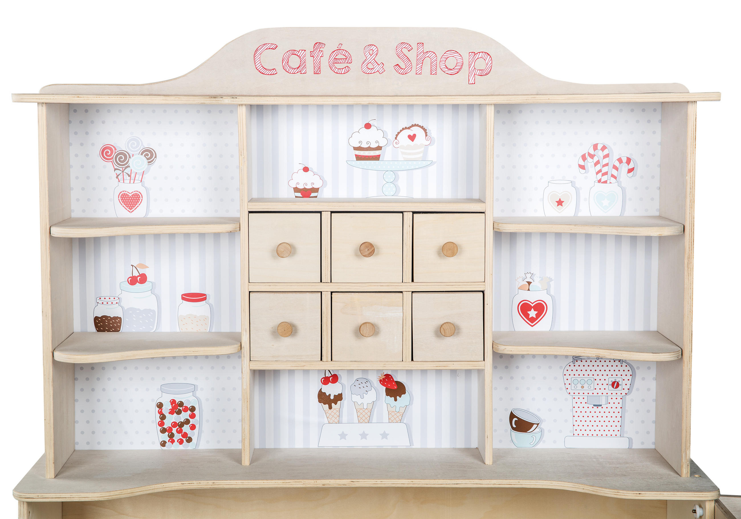 VERKAUFSSTAND - Naturfarben, Holzwerkstoff (107/120.5/95cm) - Roba