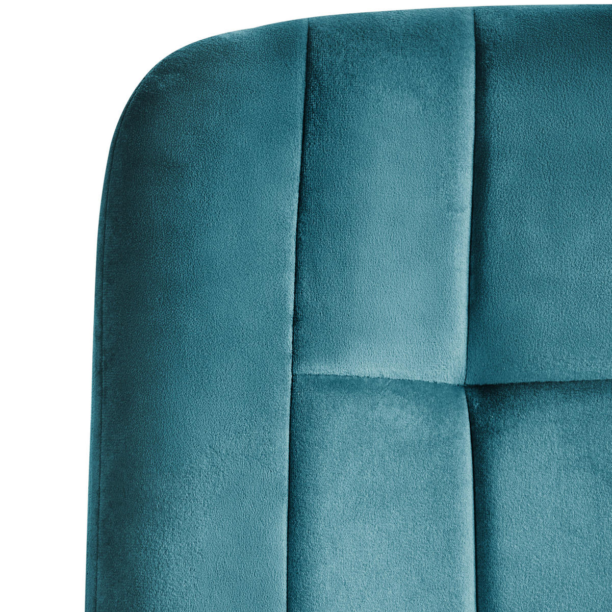 KANCELÁŘSKÁ ŽIDLE Sametová látka Modrozelená Melrose - jadeitově zelená, textil (60/82/60cm) - Beliani