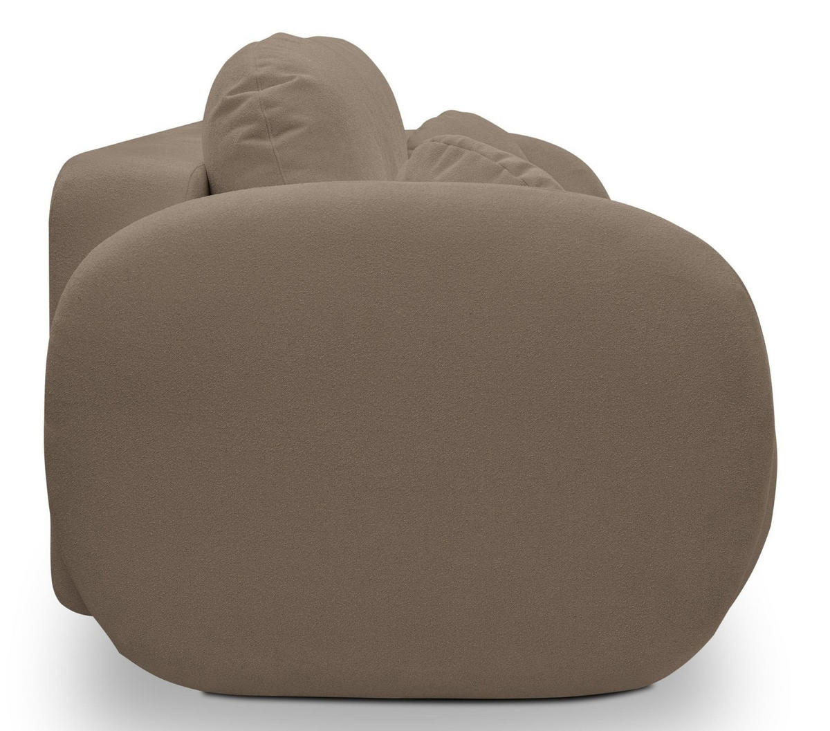 SCHLAFSOFA LIO, Sofa mit Schlaffunktion und Bettkasten, Farbe: Taupe, Velourstoff - Taupe, Textil (238/86/101cm) - Sepro Meble