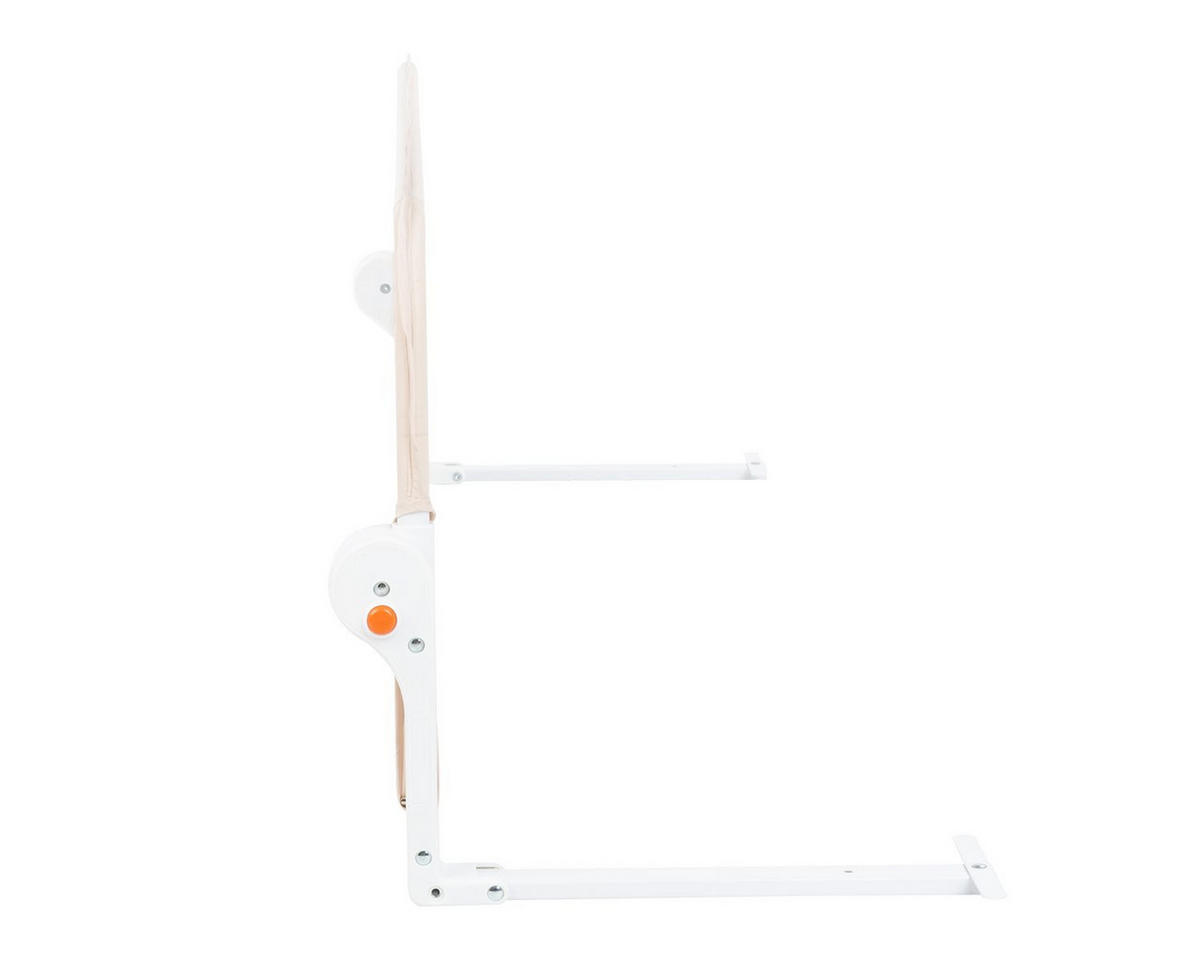BETTSCHUTZGITTER I am safe 150 cm hellbraun ab 18 Monaten, ohne Werkzeug montierbar, für Matratzen 12–20 cm - Braun, Metall (35/150cm) - Kikka boo