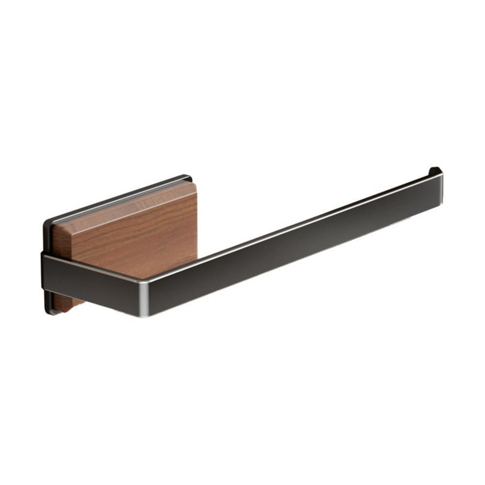 KÜCHENPAPIERHALTER, Holz + Metall, 26.5 cm - Braun, Holz (5.3/7.2/26.5cm) - Authentics