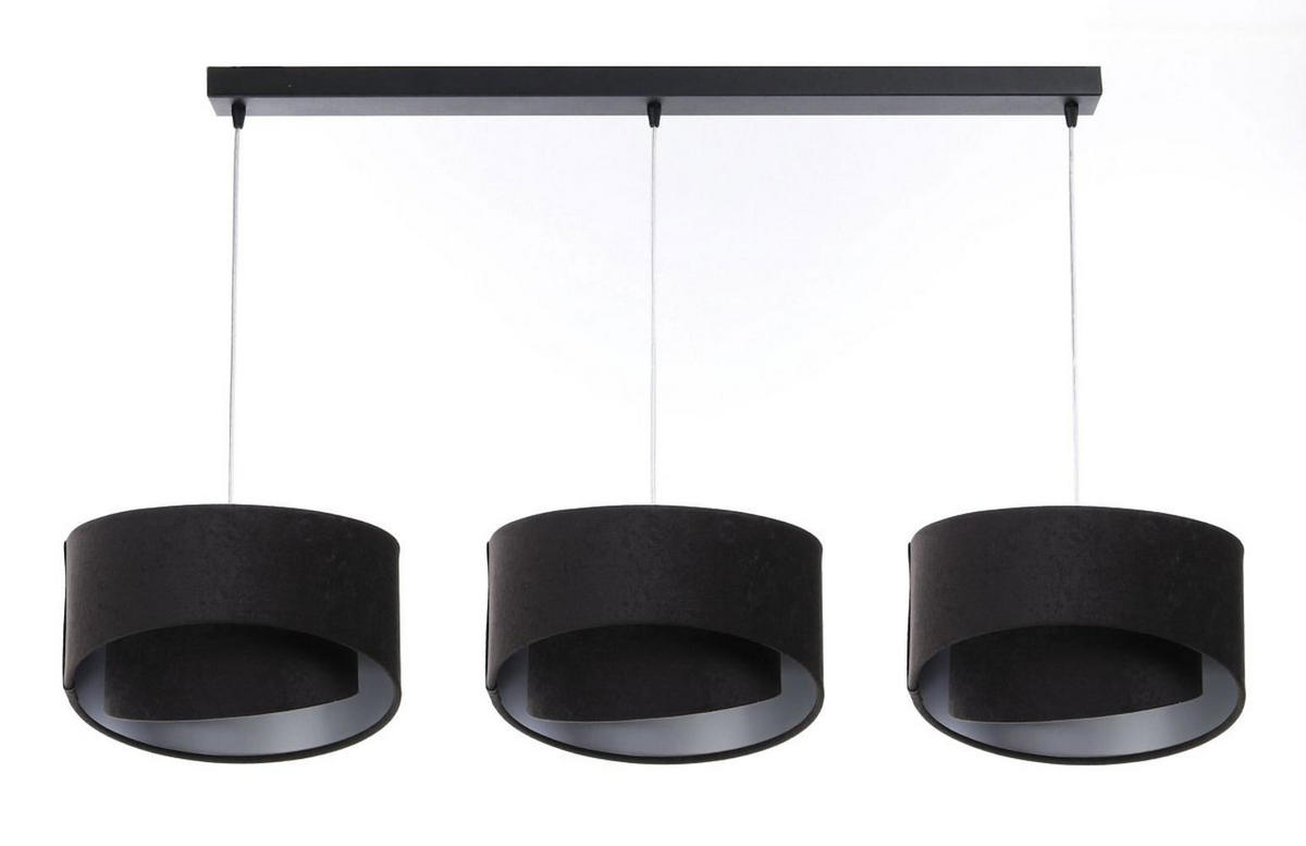 HÄNGELEUCHTE Schwarz 30/18 cm - Schwarz, Kunststoff (30/0.3/18cm) - ONZENO