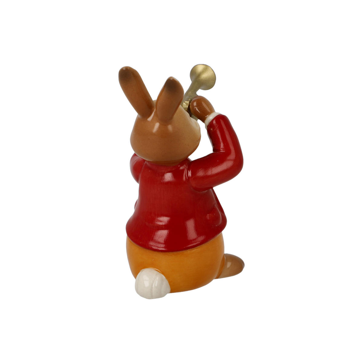 DEKOTIER Hase - Eifriger Trompeter, Steingut, Bunt, 8 cm - Multicolor, Keramik (6/8/4cm) - Goebel