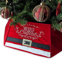 UNIQUE Living - Merry Xmas Weihnachtsbaumrock - 40x25cm - Mehrfarbig - Multicolor, Textil (40cm) - Unique Living
