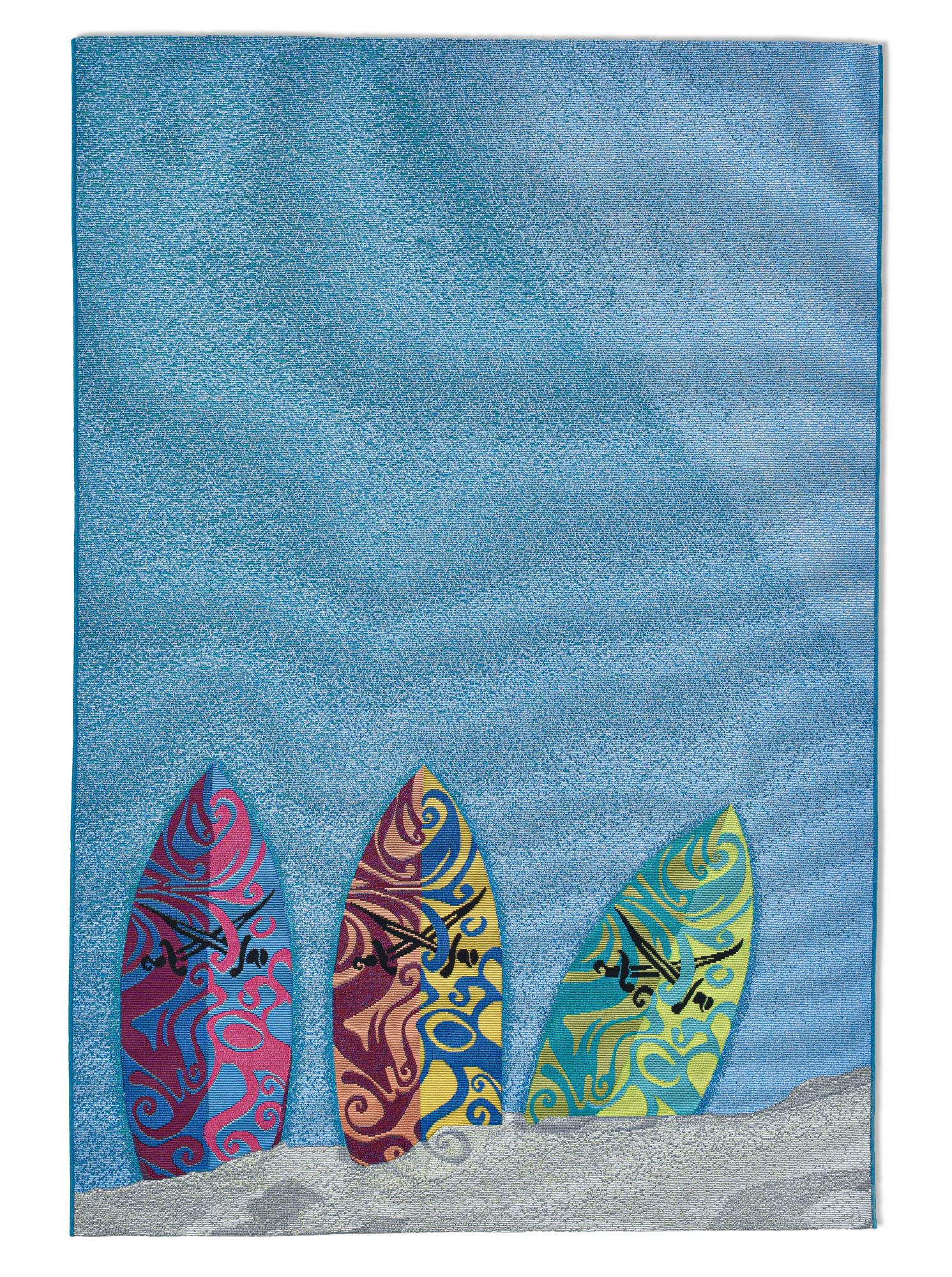 OUTDOORTEPPICH Rantum Beach 160x230 cm - Blau, Textil (160/230cm) - Sansibar SYLT