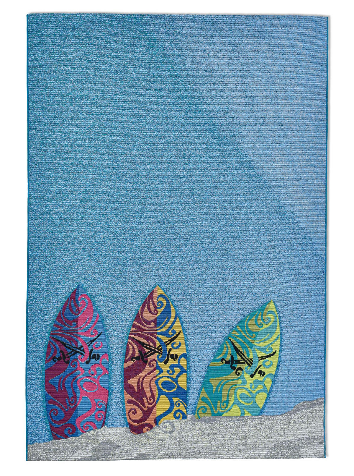 OUTDOORTEPPICH Rantum Beach 130x190 cm - Blau, Textil (130/190cm) - Sansibar SYLT