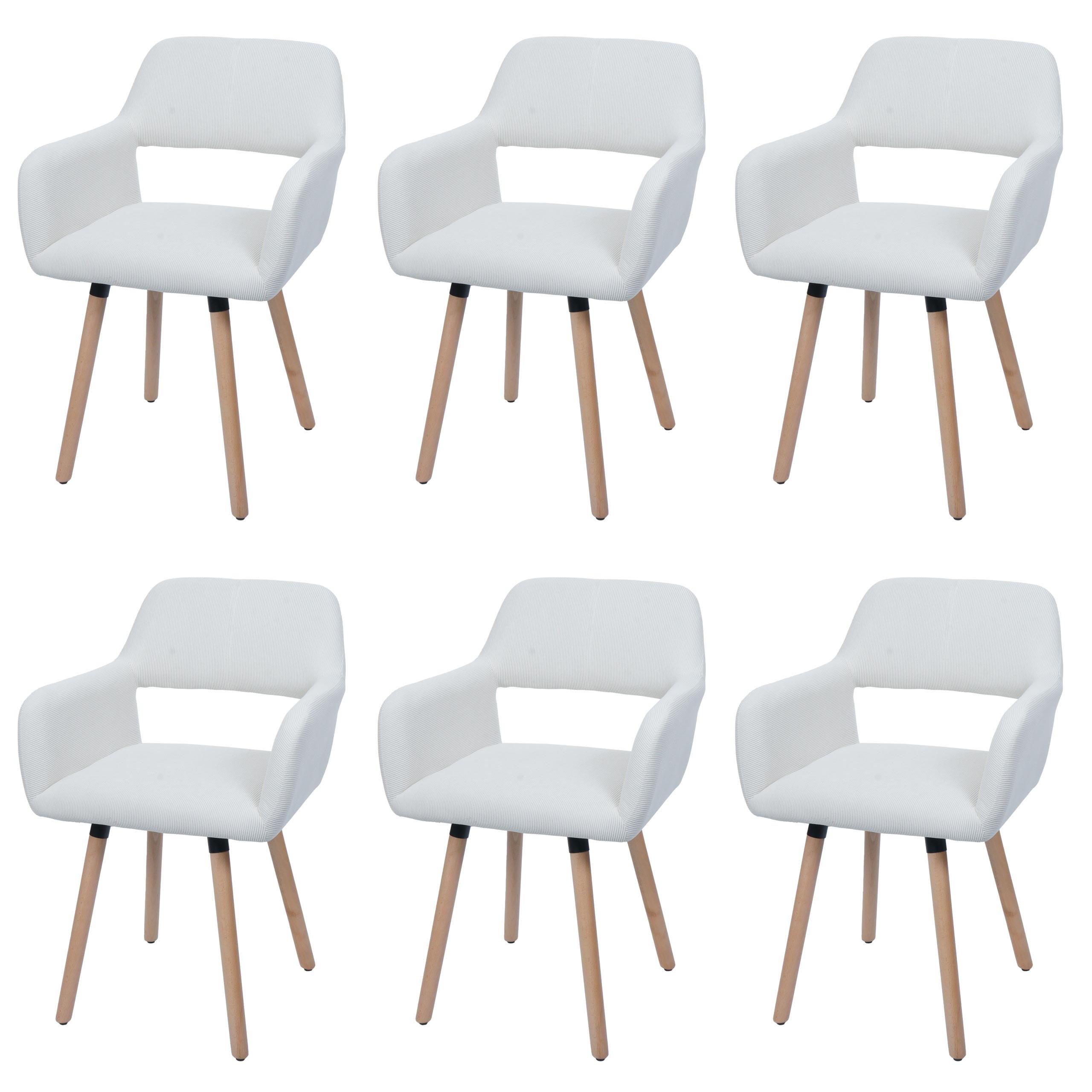 ESSZIMMERSTUHL Cremeweiß - Weiß, Textil (56/80/53cm) - MCW