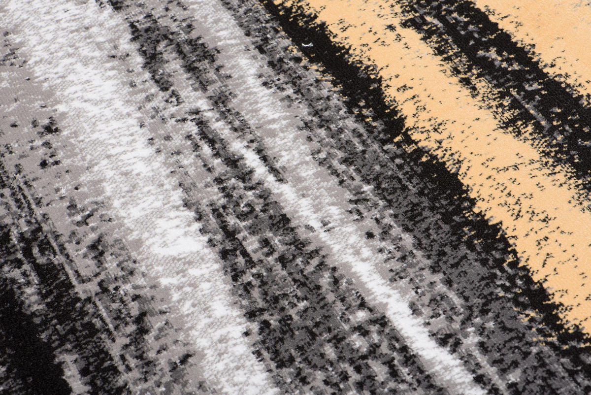 TEPPICH MAYA Gelb Meliert Streifen Verwischt 160/220 cm - Gelb, Textil (160/220cm) - Tapiso