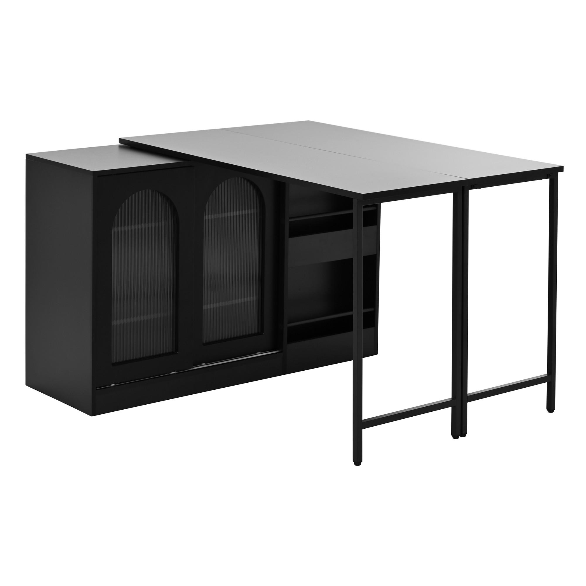 Cavrana Bartisch Schwarz 40x76.7x121.5 cm