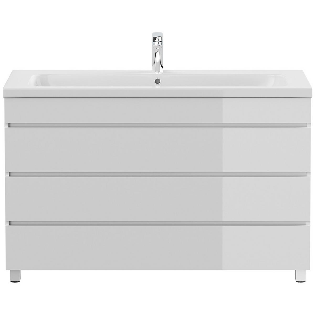 WASCHTISCH Frome-02 - Weiß, Holzwerkstoff (120/85/46cm) - Lomado