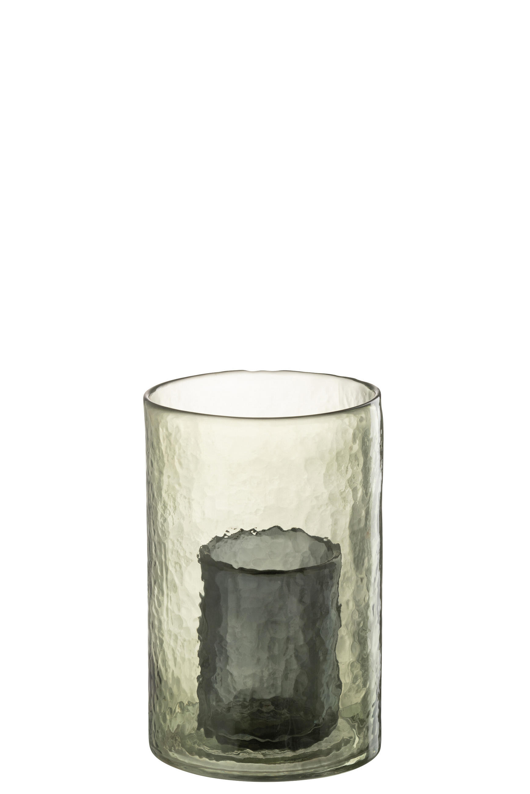 KERZENHALTER DUBBEL - Glas - Grün - S - Grün, Glas (12.5/20.5cm) - J-Line