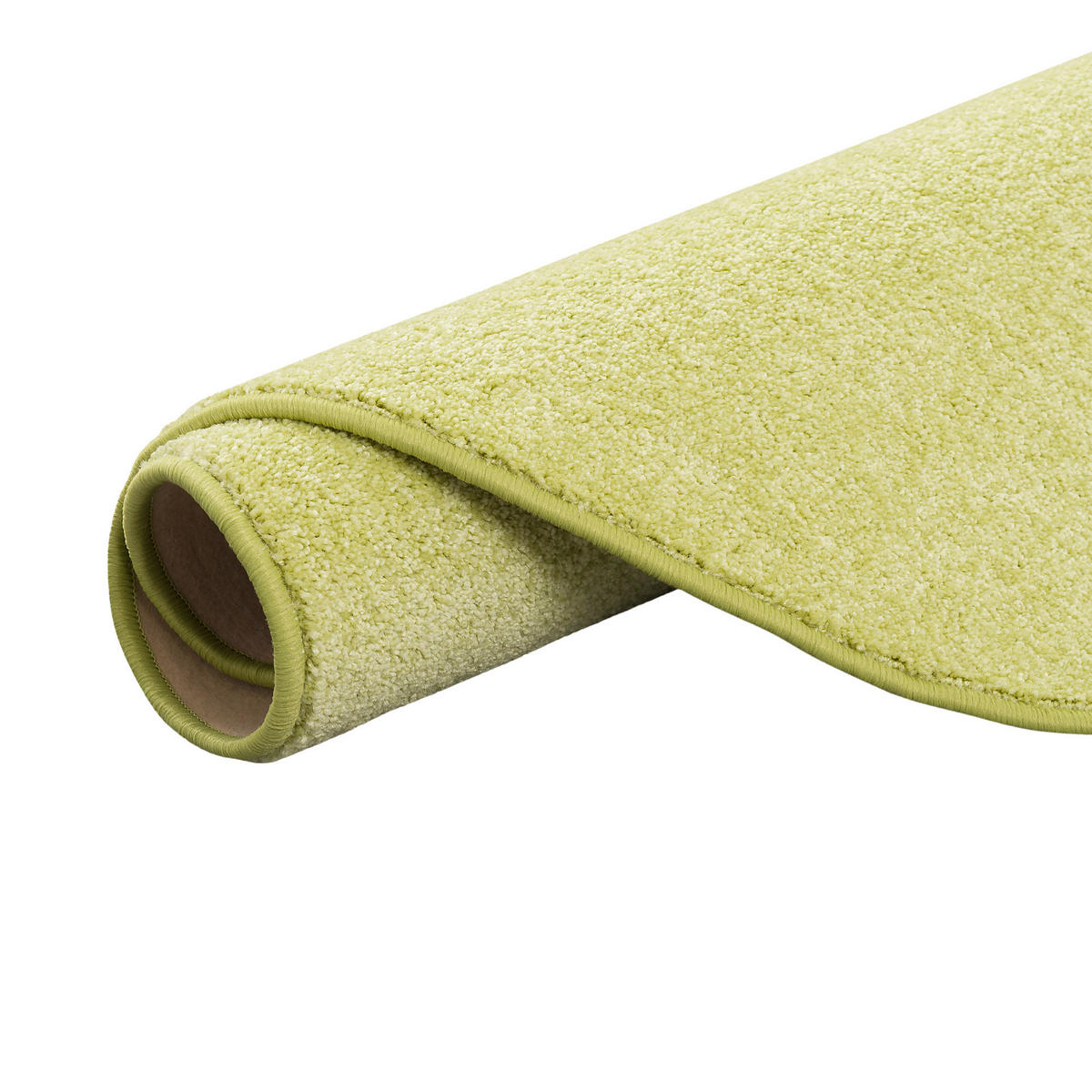 HOCHFLOR VELOURS TEPPICH LUNA RUND - Limette, Textil (133/133cm) - Snapstyle