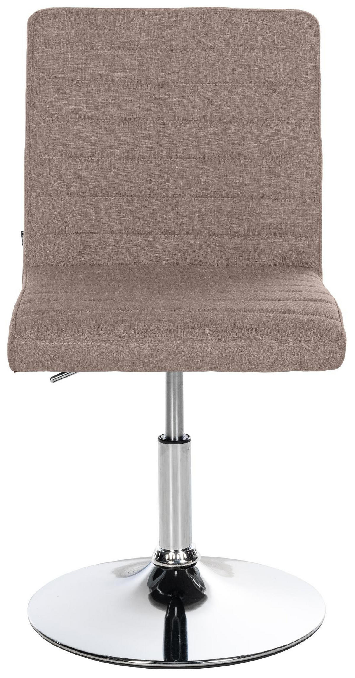 DREHSTUHL 2er Set Stoff taupe - Taupe/Chromfarben, Textil/Metall (44/81/60cm) - CLP
