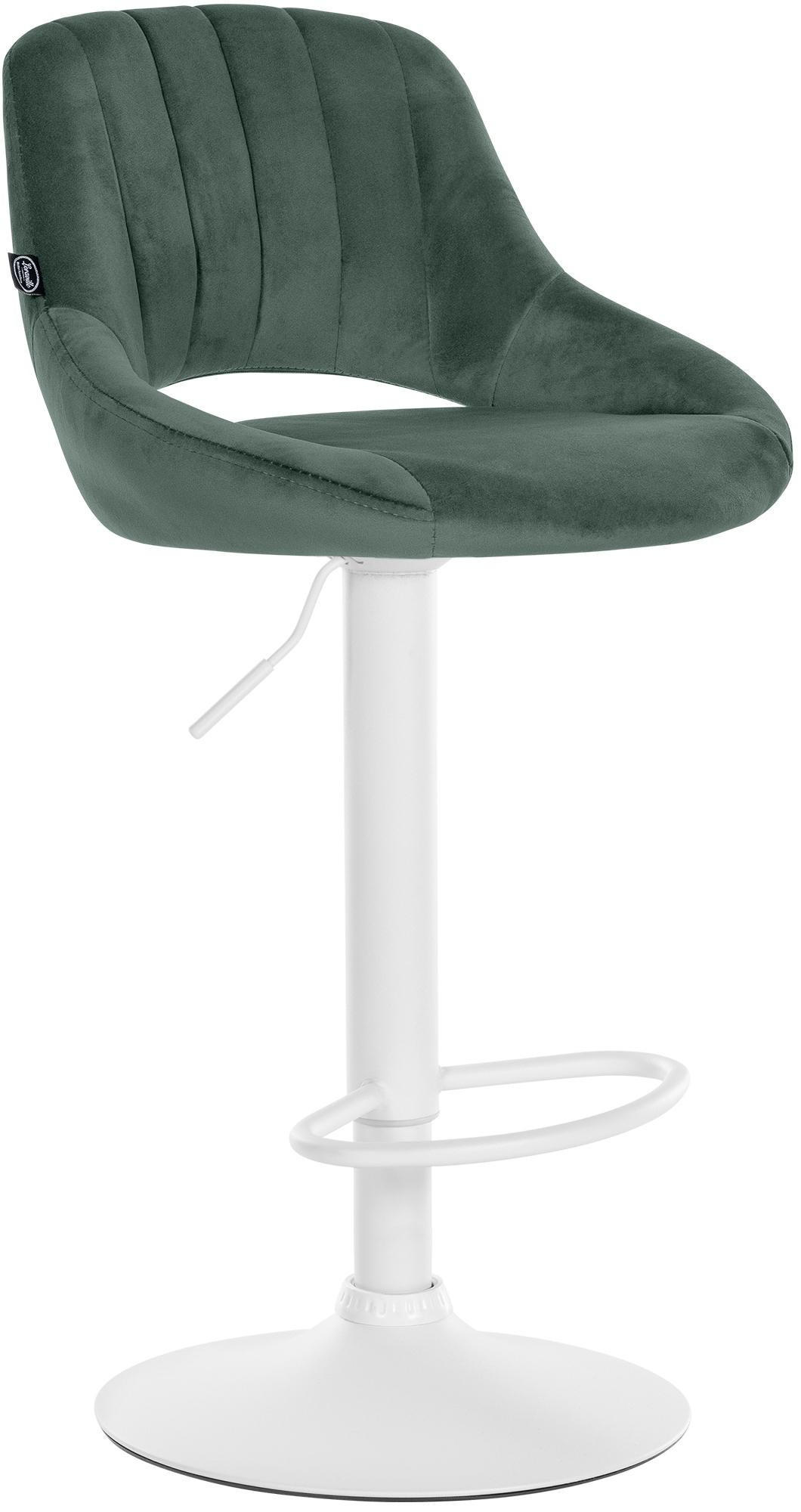 BARHOCKER Milet Samtbezug 85x47x48 cm grün - Grün, Textil (47/85/48cm) - furnicato