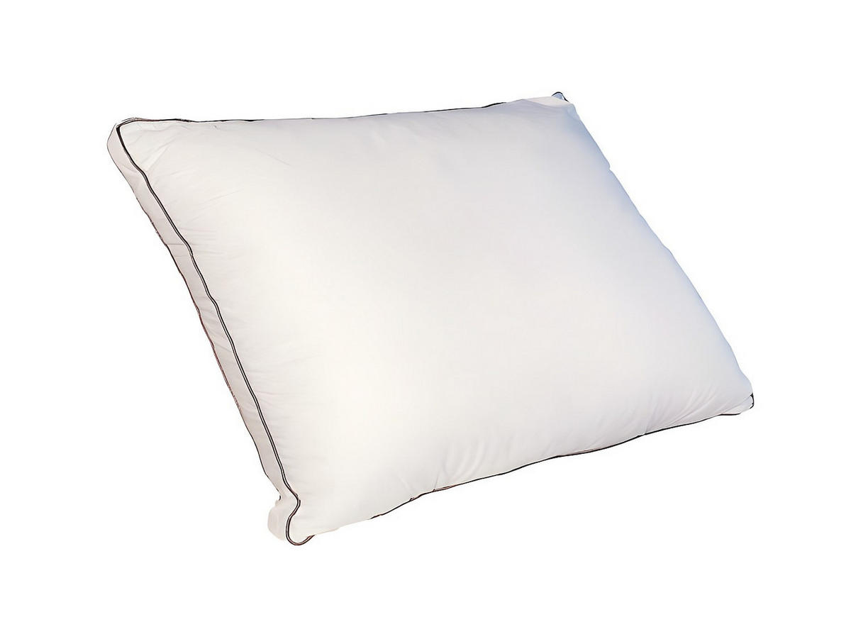 KOPFKISSEN atmungsaktiv 2er-Set - 700 gr - 50 x 70 cm - Baumwollperkal - Weiß - AUXENCE - Weiß, Textil (70/50cm) - Vente-Unique