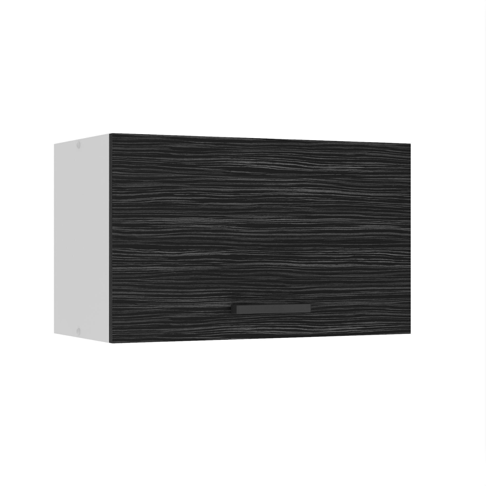 HÄNGESCHRANK SGP 60 cm, mit 1 Tür, Königliches Ebenholz - Schwarz, Holz (60/36/29.6cm) - B BELINI GROUP