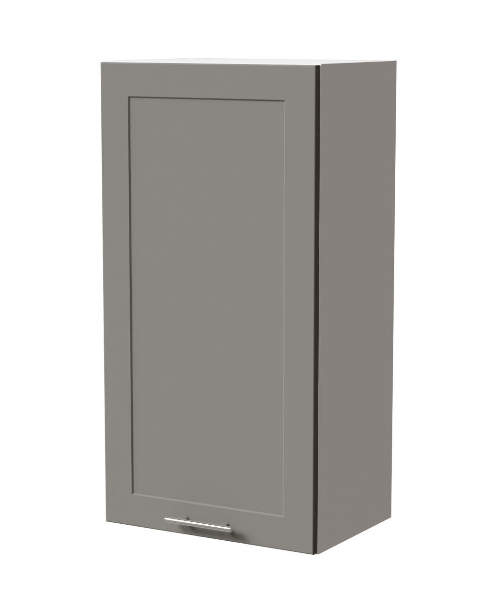 HÄNGESCHRANK Oslo W4/50 Weiß / Dust Grey Matt 50 / 32,5 / 96cm - Weiß/Grau, Holz/Holzwerkstoff (50/96/32.5cm) - Feldmann-Wohnen