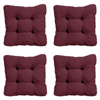 SITZKISSEN Panama 47/47 cm 4er-Set - Dunkelrot, Textil (47/8/47cm) - Madison