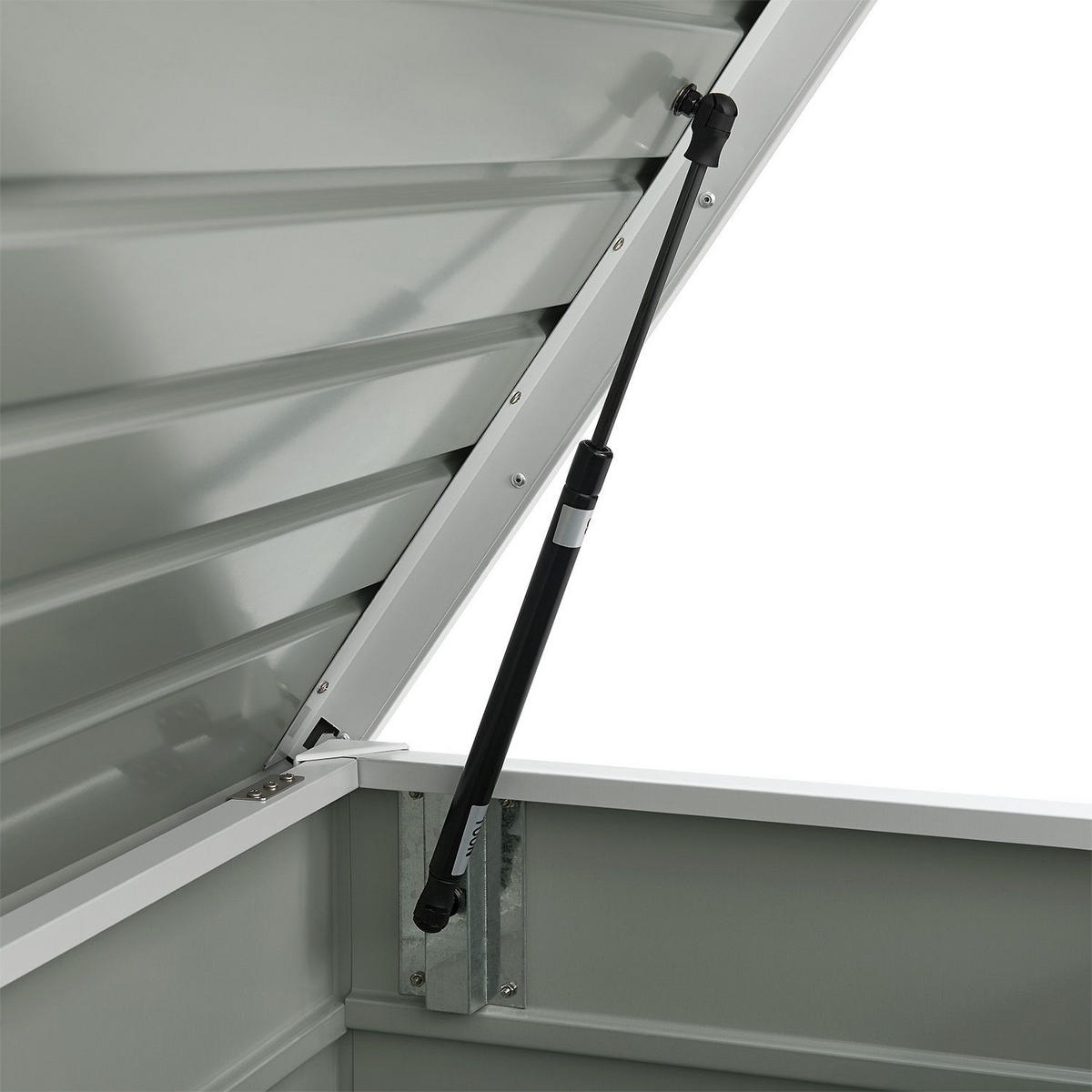 AUFBEWAHRUNGSBOX Limani weiß - Weiß, Metall (120/63/53cm) - Juskys
