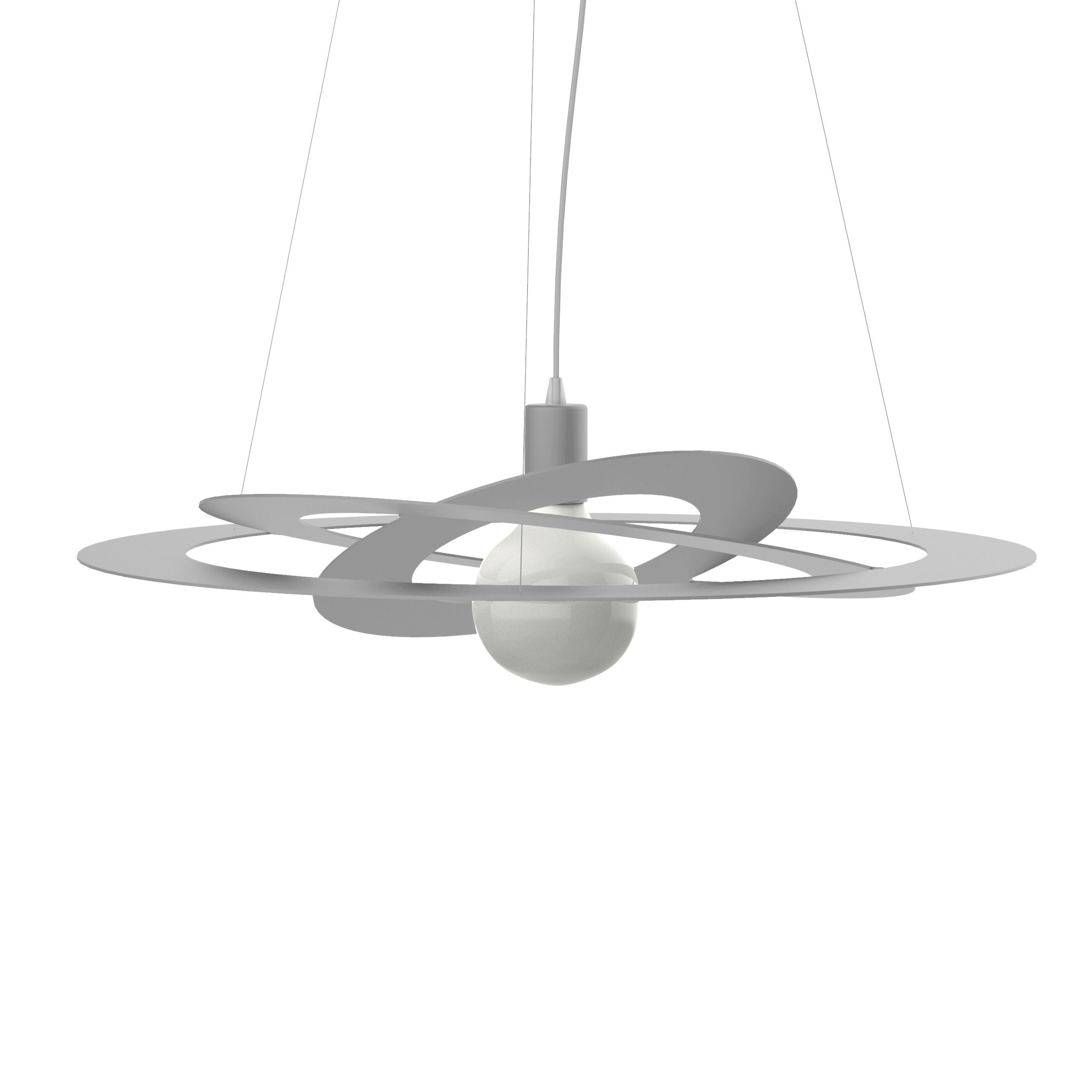 HÄNGELEUCHTE - Grau, Metall (40/40/25cm) - Lumicom