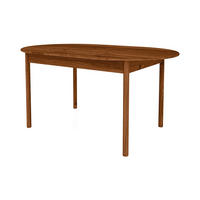 TISCH OVAL AUSZIEHBAR INA Wildeiche - Mokka, Holz (180/90/77cm) - byoak