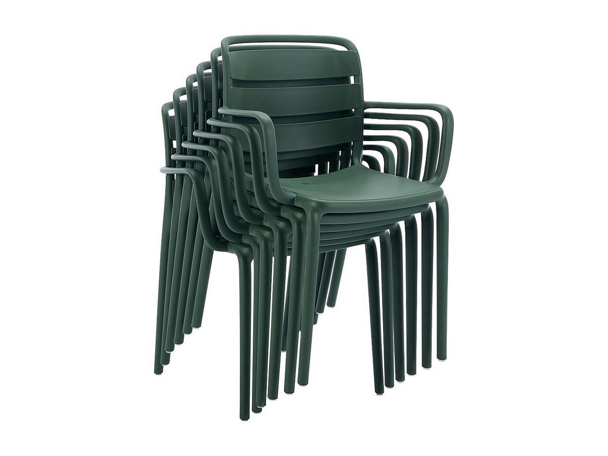 GARTENSTUHL - 2 -Sitzer - Polypropylen - tannengrün - MOAH - Grün, Kunststoff (60/81/56.5cm) - Vente-Unique