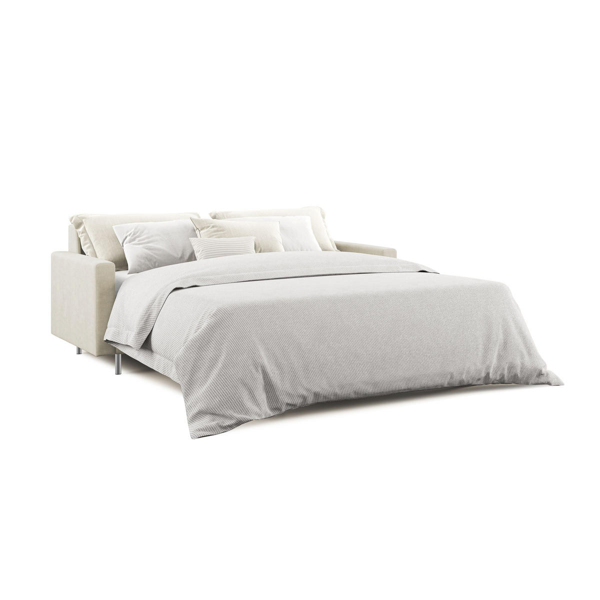 SCHLAFSOFA Megan - Creme, Textil (168/97/96cm) - Divani.store