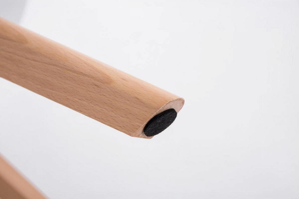 KONSOLENTISCH rund 60 cm Holz natura - Eukalyptusholzfarben, Holz (60/60/40cm) - CLP