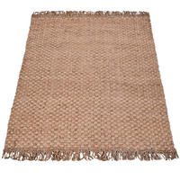 JUTETEPPICH handgewebt wendbar, mit Korbbindung-Motiv, Natur, 160 x 230 cm - Beige, Textil (160/230cm) - KADIMA DESIGN