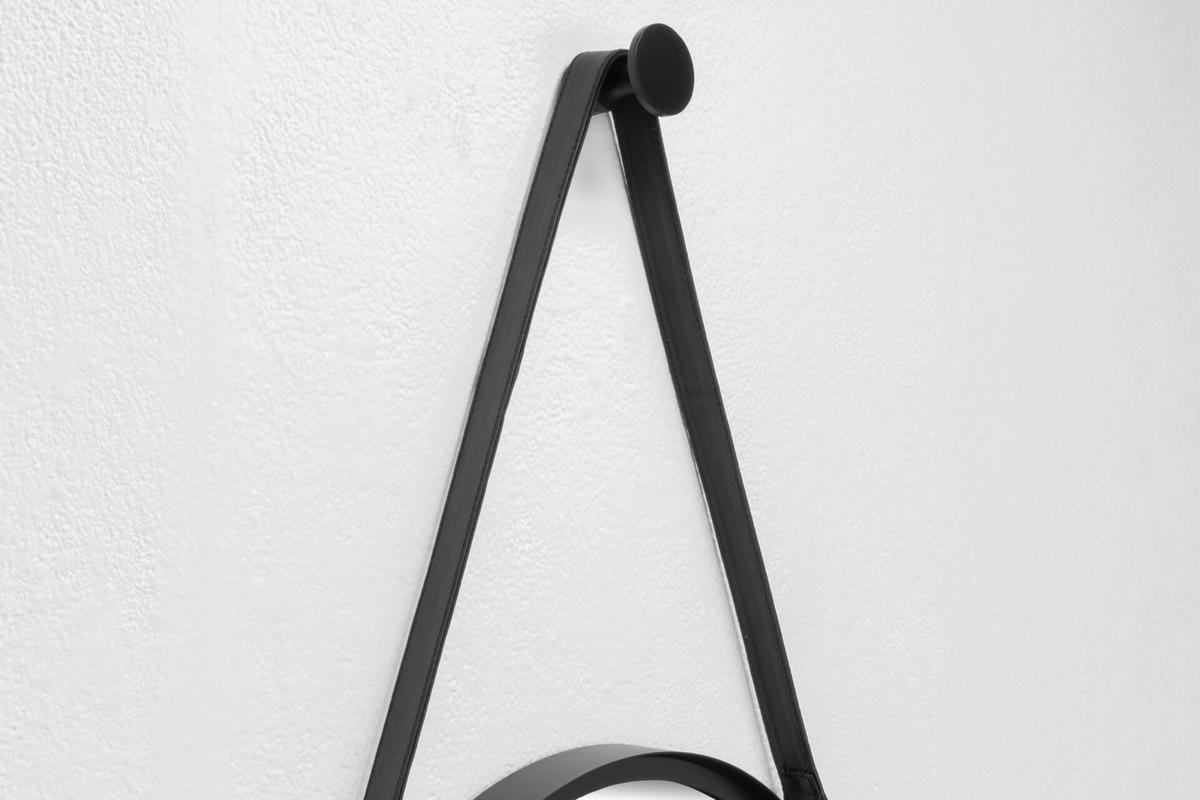 WANDSPIEGEL Schwarz 40/71 cm - Schwarz, Metall (40/70.5/6cm) - KUNSTLOFT