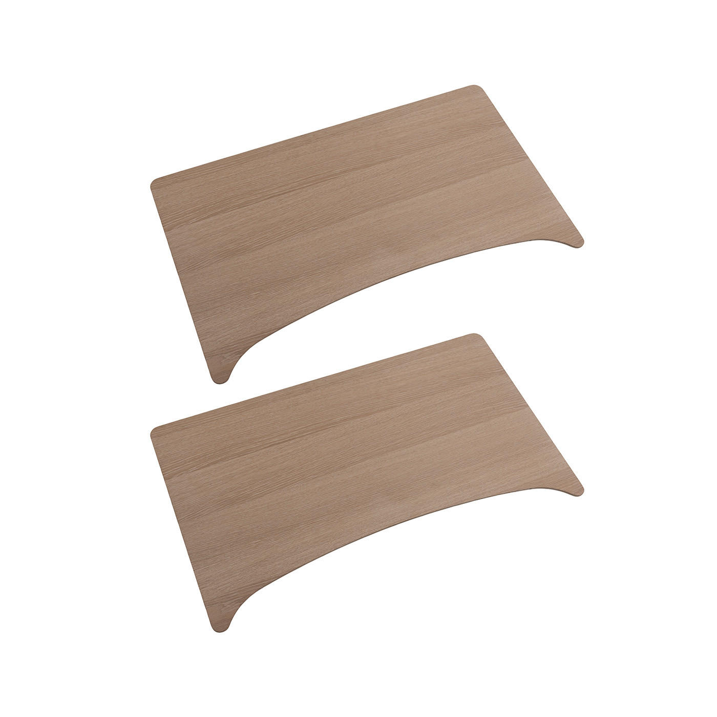 TISCHPLATTE 2er Set Eiche - Eiche Wotan, Holzwerkstoff (90/50/2cm) - ebuy24