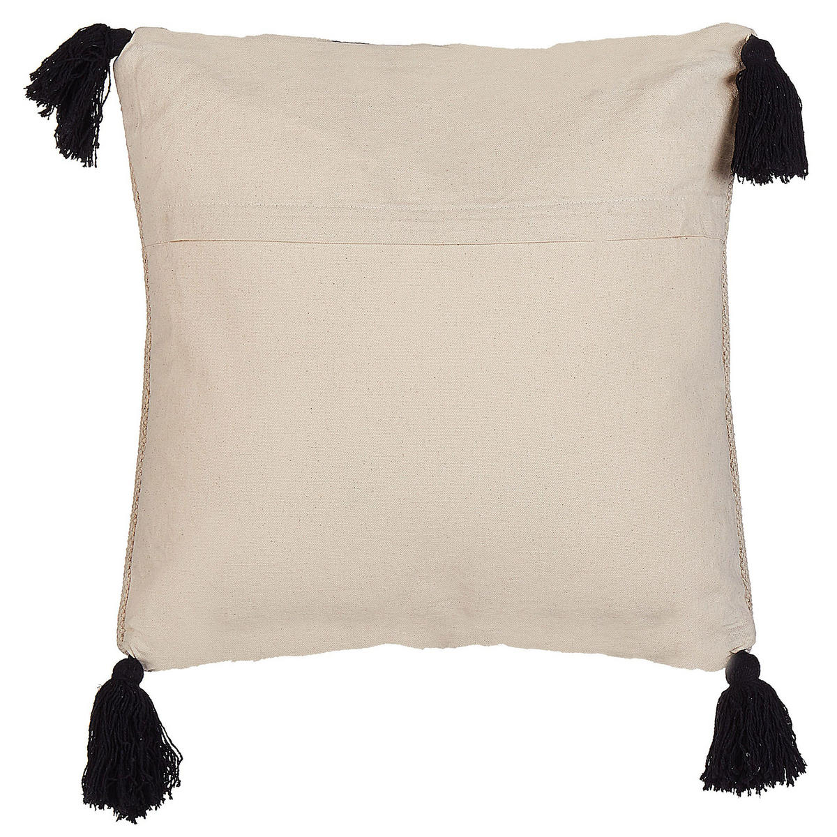DEKOKISSEN 2er-Set Beige 45/45 cm Deadnettle - Beige, Naturmaterialien/Textil (45/45cm) - Beliani