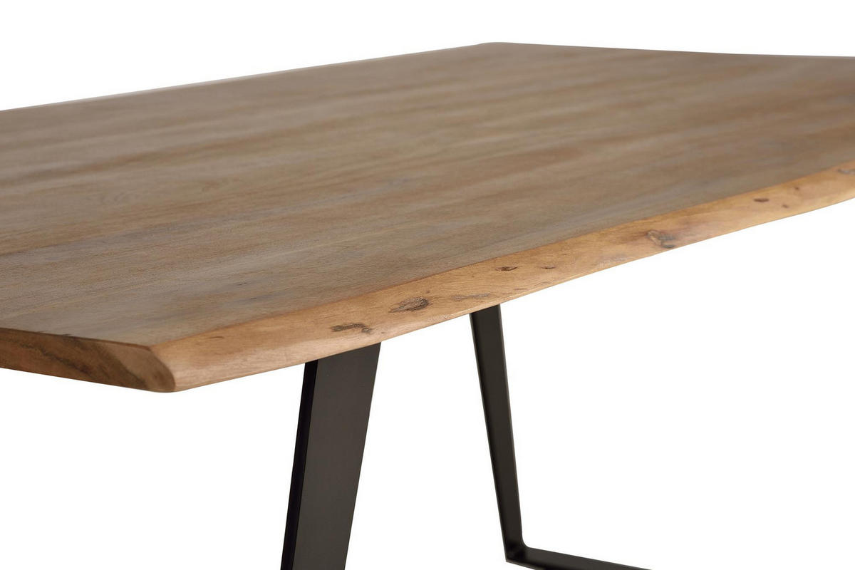 ESSTISCH aus Akazienholz - Braun, Holz (205/100/76cm) - Giner y Colomer