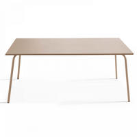 GARTENTISCH , Taupe - Taupe, Metall (180/90/72cm) - Oviala