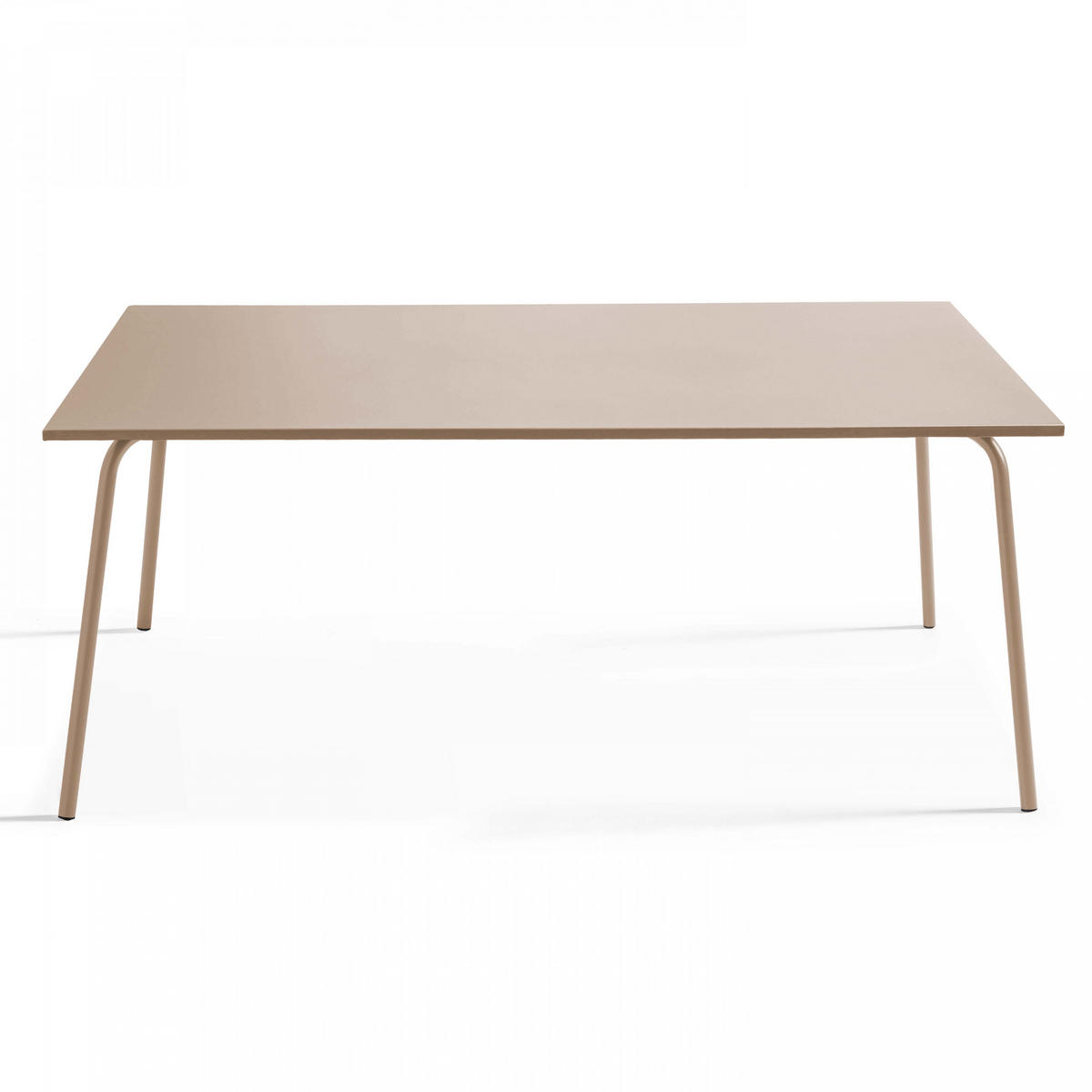 GARTENTISCH , Taupe - Taupe, Metall (180/90/72cm) - Oviala