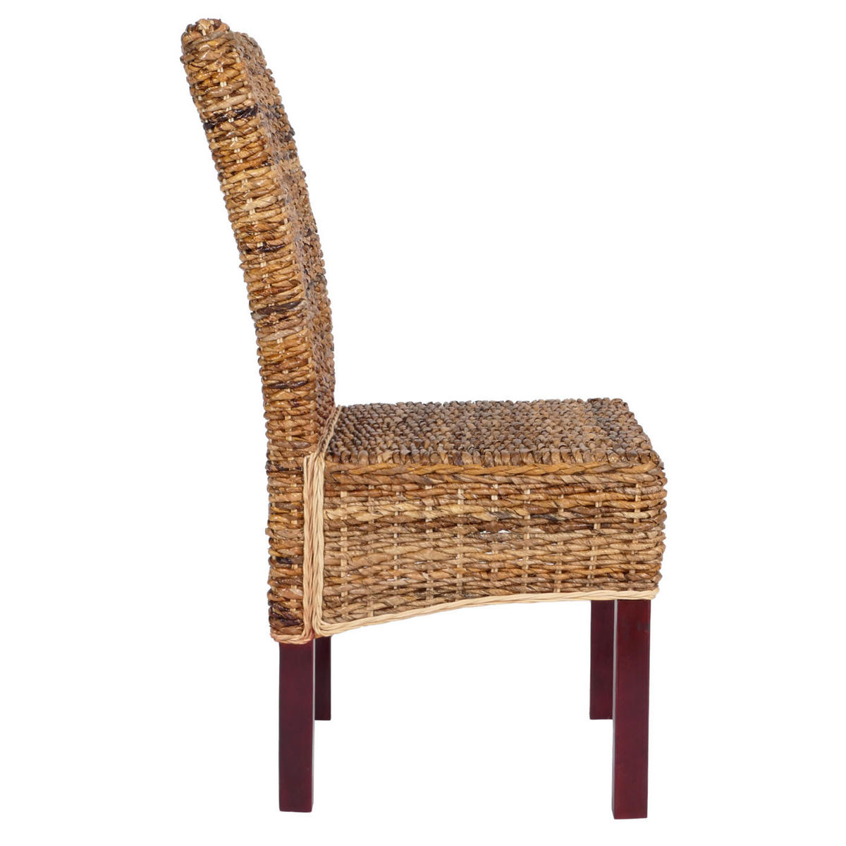 ESSZIMMERSTUHL 6er-Set Korbstuhl Stuhl Malibu Bananengeflecht 96x46x41cm Sitzhöhe 46cm hell ohne Kissen - Hellbraun, Kunststoff (46/96/41cm) - CHEFGASTRO