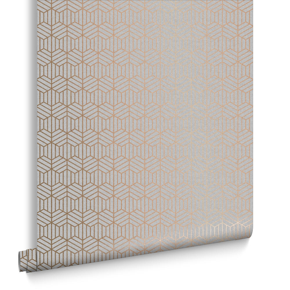 VLIESTAPETE - Echo Stone - Grau, Papier/Kunststoff (52/1005cm) - Graham & Brown