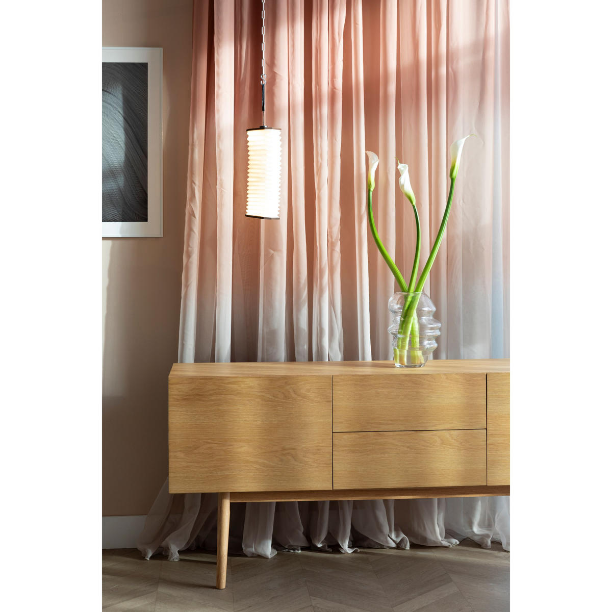 SIDEBOARD High On Wood mit 2 Schubladen 2 Türen - Beige, Holzwerkstoff (160/71.5/40cm) - Zuiver